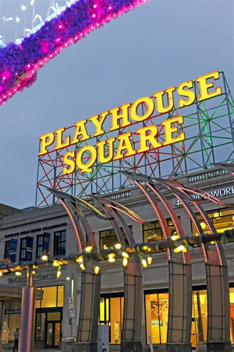 Playhouse Sign Christmas Editorial Photography Image Of Cleveland