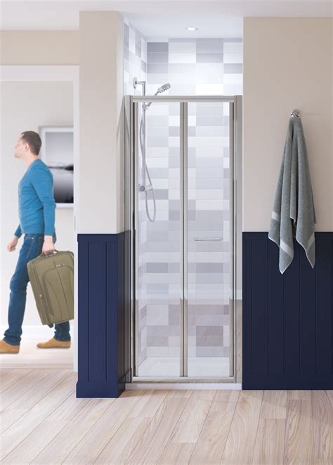 Lakes Semi Framed 750mm Bi Fold Shower Door Bathroom Supplies Online