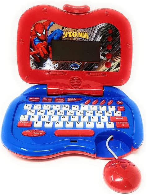 LEXIBOOK JC250SPFR Ordinateur Educatif Spiderman Francais Math