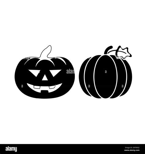 Black And White Plain Pumpkin Clipart