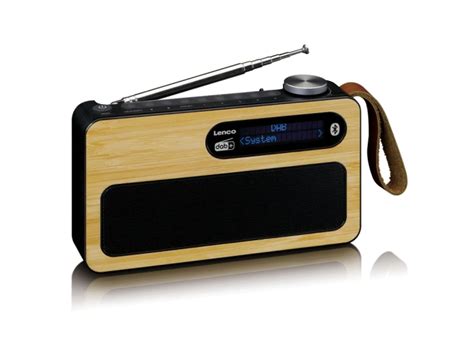 Lenco Pdr Dab Radio Bambu Musta T Sm Mme Hinnan Soundstorexl