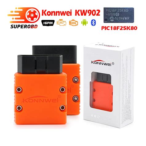 Newest Konnwei KW902 Mini ELM327 Bluetooth OBD II Car Diagnostic Tool