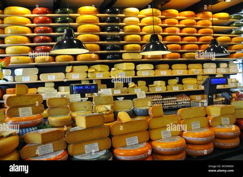 Tienda De Queso Gouda Holanda Meridional Países Bajos Europa