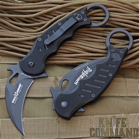 Fox Knives 479 Folding Karambit Knife Black G10 - Emerson Wave ...