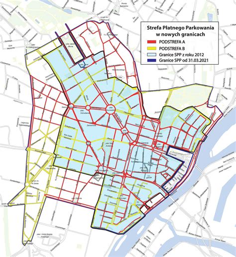 Od środy parkowanie droższe a SPP poszerzona aż o 57 ulic mapa