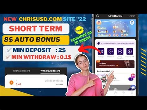 Chrisusd Live Withdraw Proof Make Money Online New Usdt Site