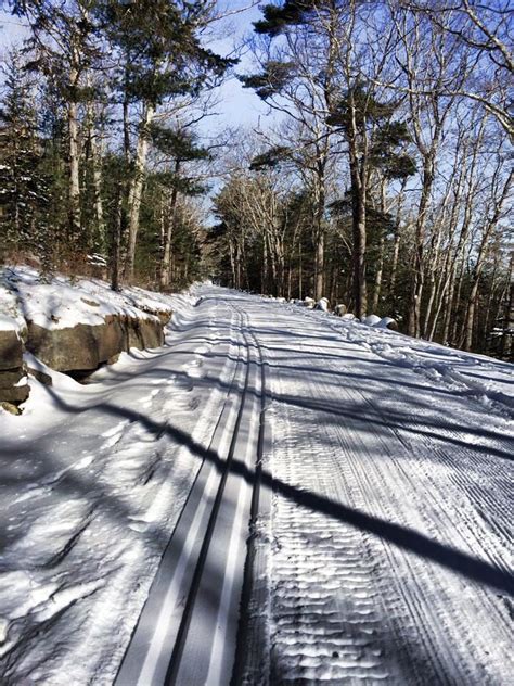 08Feb2014 - snowshoeing the Eagle Lake loop in Acadia National Park ...