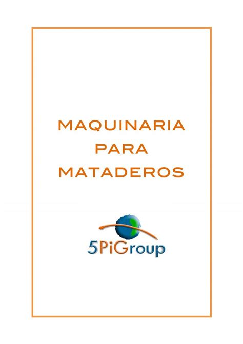 Maquinaria Para Mataderos Tallerarteyoga