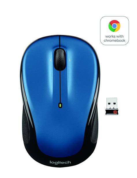 Logitech Compact Wireless Mouse, 2.4 GHz with USB Unifying Receiver, Optical Tracking, Blue ...