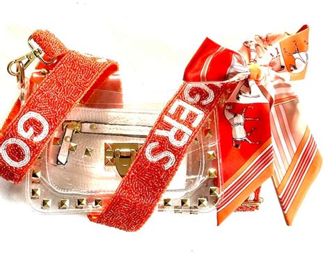 Clemson Stadium Bag Gift Set/go Tigers Beaded Strap/clear Bag/stadium ...