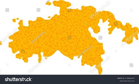 Vector Golden map of Saint John Island. Map of - Royalty Free Stock Vector 2108646434 - Avopix.com