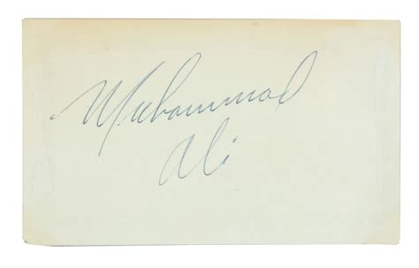 Lot Detail The Earliest Known Muhammad Ali Signature