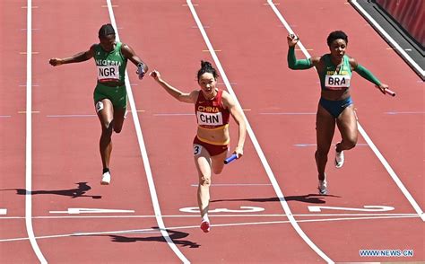 China Advances To Womens 4x100m Relay Final Cn