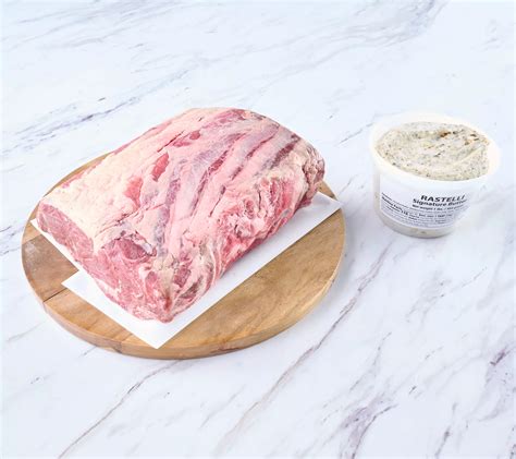 Rastelli S Lb Black Angus Prime Rib With Butter Lbs Sides Qvc