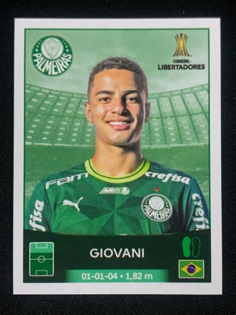 Panini Conmebol Copa Libertadores Sticker Giovani Palmeiras