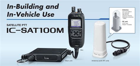 Icom Ic Sat M Satellite Ptt Radio