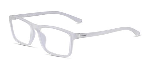 Team Rectangle Matte Clear Full Rim Eyeglasses Eyebuydirect Canada