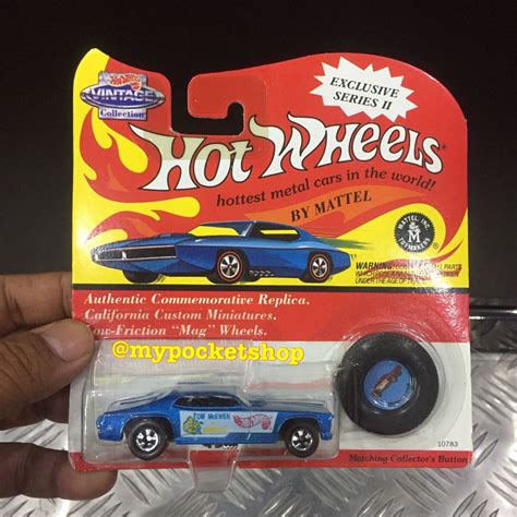 Vintage Hot Wheels MONGOOSE FUNNY CAR Blue Hotwheels Vintage Collection Th
