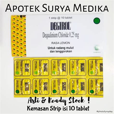 Jual Degirol Tablet Kemasan Strip Isi Tablet Shopee Indonesia