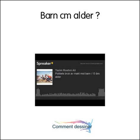 Barn Cm Alder Hvordan Tegne