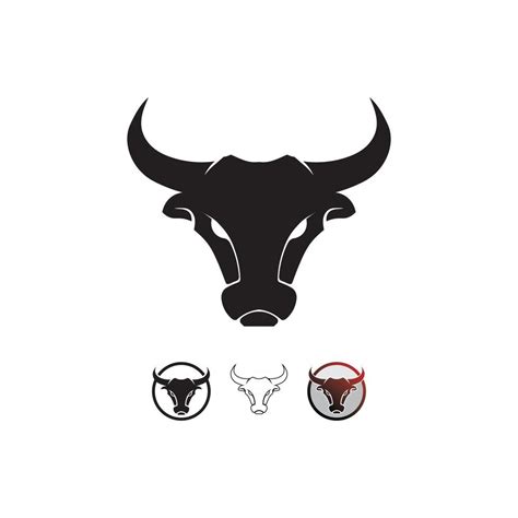 Bull And Buffalo Head Cow Animal Mascot Logo Design Vector For Sport