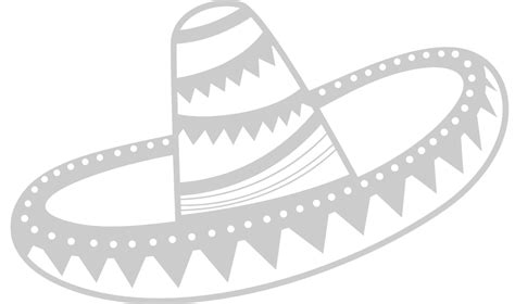 Sombrero Outline 36660248 Vector Art At Vecteezy