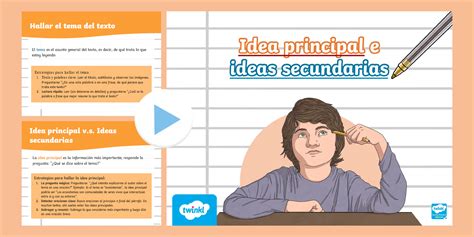 Power Point Ideas Principales Y Secundarias Profesor Hizo