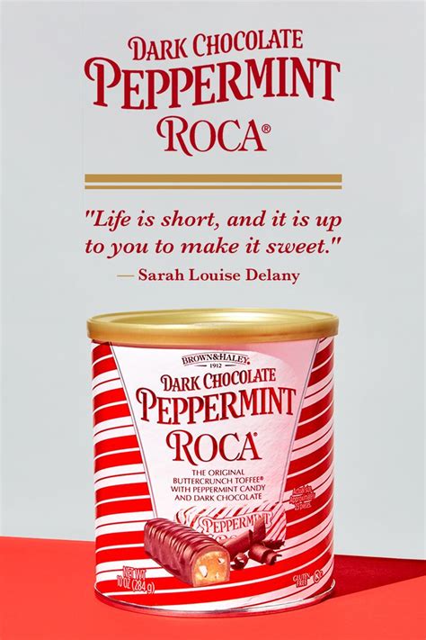 10 Oz Dark Chocolate Peppermint Roca — Brown And Haley Almond Roca