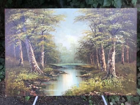 PHILLIP CANTRELL Original 1970 MODERN LANDSCAPE PLEIN AIR VINTAGE OIL