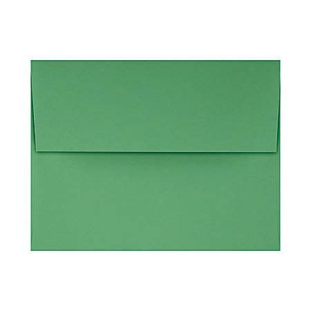 LUX Invitation Envelopes A2 Peel Press Closure Holiday Green Pack Of