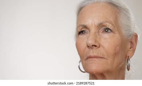 Portrait Elderly Mature Woman Smiling Showing Stock Photo 2189287521 Shutterstock
