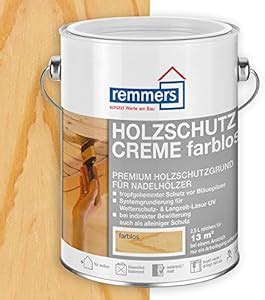 Remmers Holzschutz Creme Farblos Liter Tropffreie Holzlasur F R