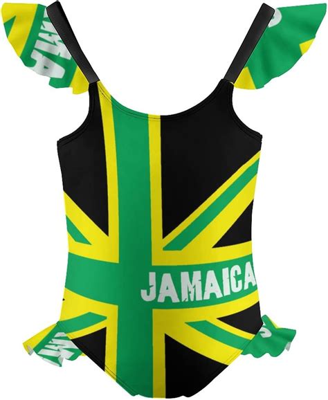 Jamaica Jamaican Kingdom Flag Cute Girls One Piece