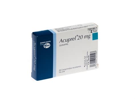 Acuprel 20 Mg Comprimidos Recubiertos Con Pelicula 28 Comprimidos