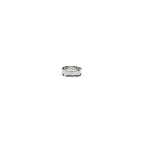 Cercle à tarte rond inox perforé bord roulé ht 2cm acier inox Cercles