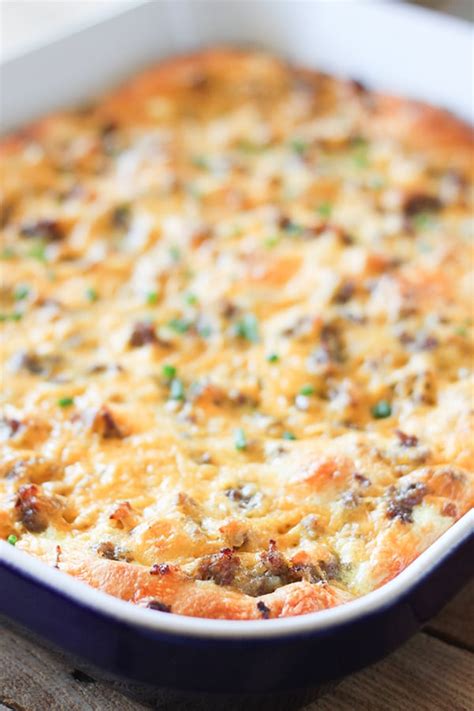 Easy Sausage And Cheese Breakfast Casserole