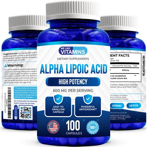 Amazon Immunovites Stabilized R Alpha Lipoic Acid True Mg