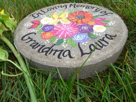 PERSONALZED MEMORIAL Stepping Stone Memorial Gift Garden - Etsy