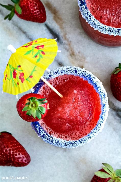 Easy Fresh Strawberry Daiquiri Recipe Pook S Pantry Recipe Blog