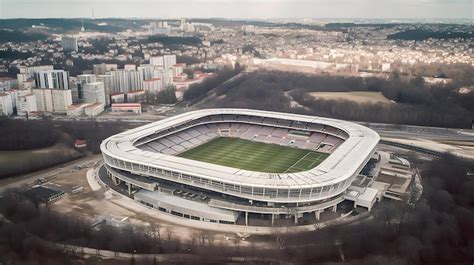 Premium Ai Image A Large Stadium With A Lot Of Seats And A Large