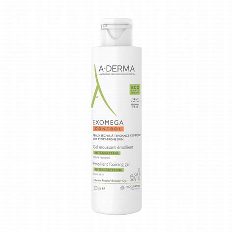 A Derma Exomega Control Gel Moussant Mollient Anti Grattage Flacon