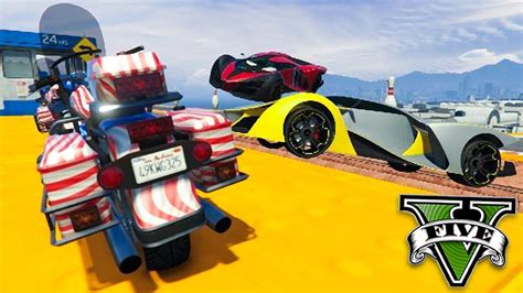 GTA V Online MOTOS Vs CARROS DEU A MAIOR TRETA YouTube