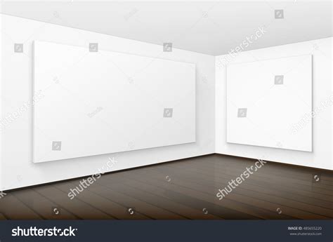 Vector Empty Blank White Mock Posters Stock Vector Royalty Free