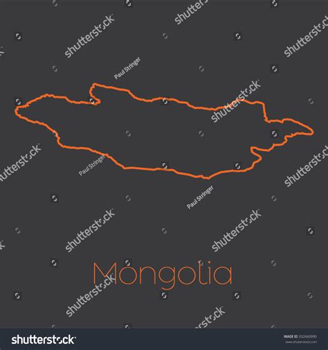 Map Country Mongolia Stock Vector (Royalty Free) 332660990 | Shutterstock