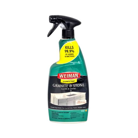 Weiman Granite And Stone Disinfectant Clean And Shine Citrus Scent 32 Fl Oz 94635ml 1 Count