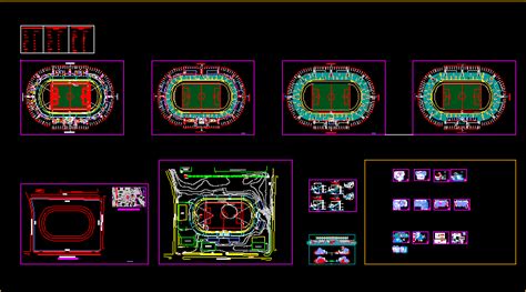 Stadium Dwg Section For Autocad • Designs Cad