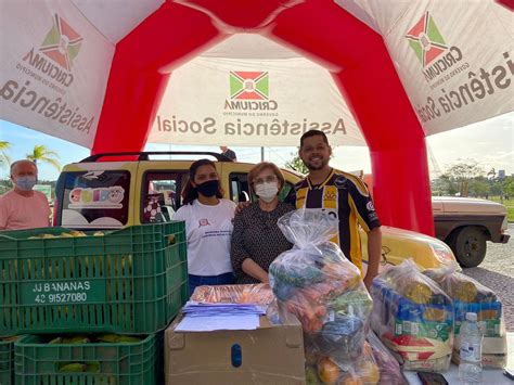 Assistência Social De Criciúma Entrega Alimentos Para Instituições