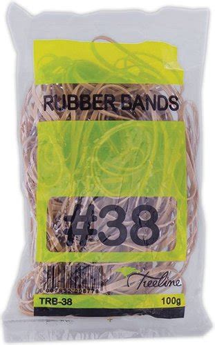 Treeline No38 Rubber Bands 150x3mmapprox 84 Bandspack Of 10