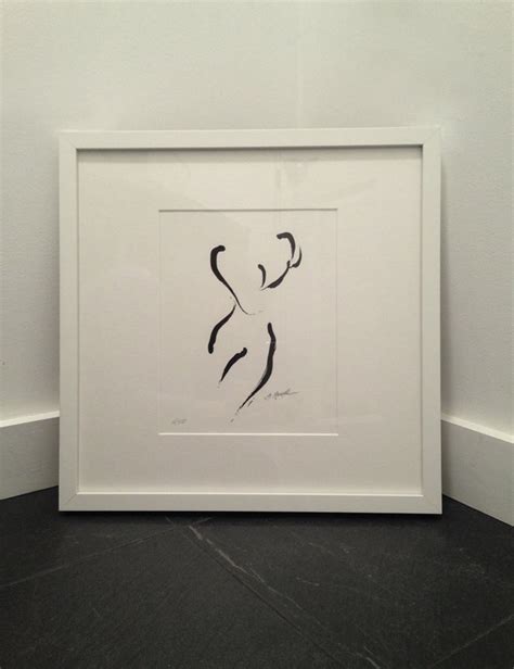 Abstract Nude Black White Art Feminine Art Modern Art Signed