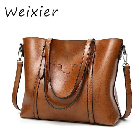 Weixier Leather Women Handbags New Female Korean Fashion